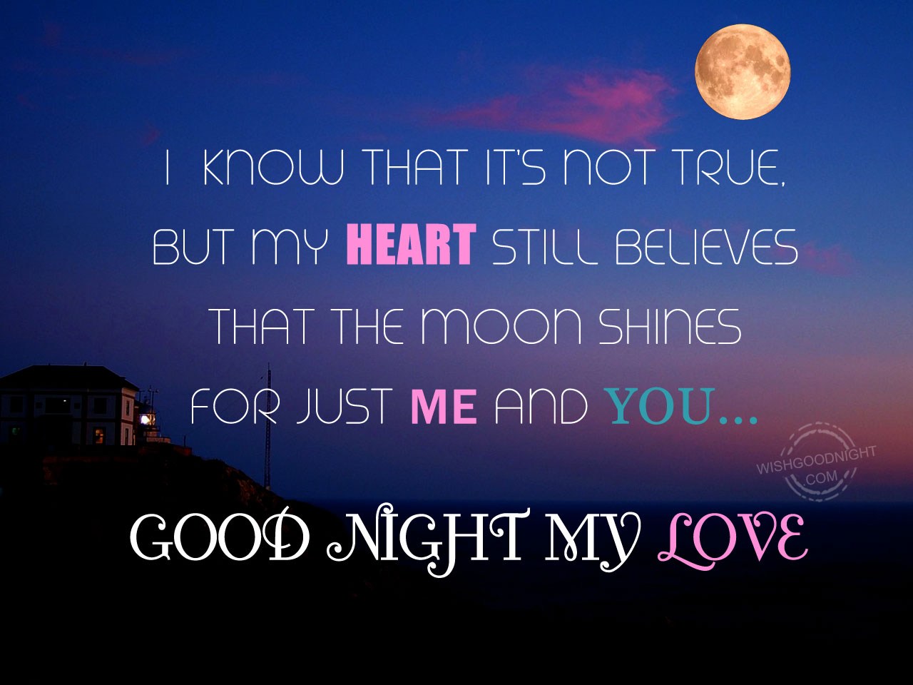 I know that it’s not true. - Good Night Pictures – WishGoodNight.com
