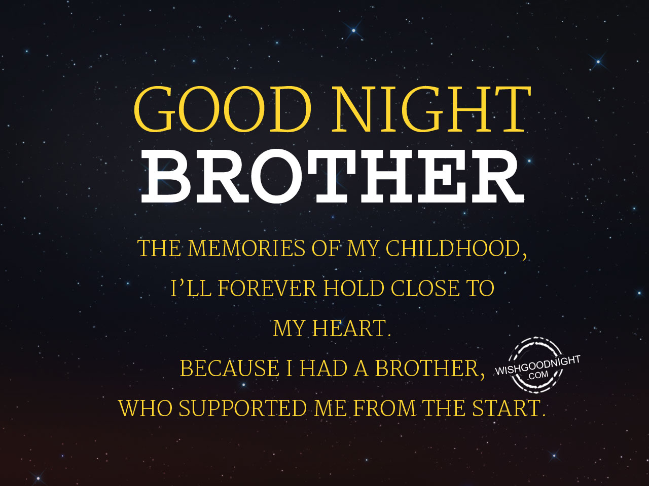 Good night big brother